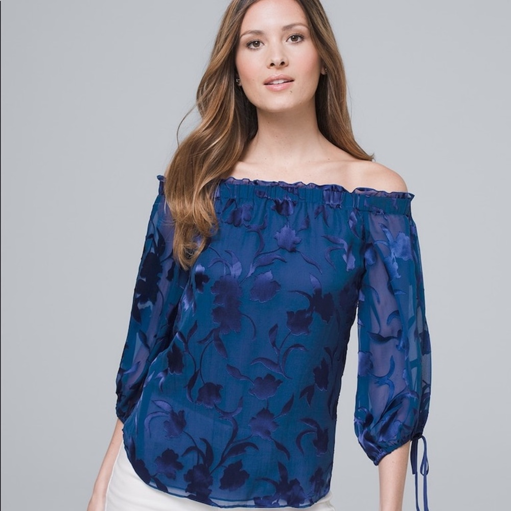 White House Black Market Off-The-Shoulder Blouse